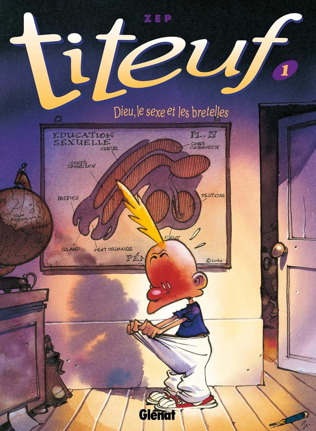 Cover of Titeuf - Tome 01: en couleurs: Dieu, le sexe et les bretelles